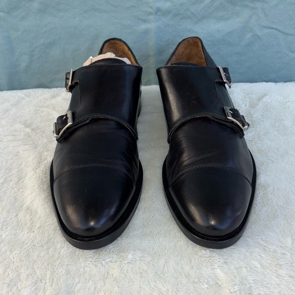 To Boot New York EUC Hammill Black Calf Double Monk Strap 10.5 Leather Lux Men - Picture 1 of 8